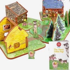 Three Little Pigs - Puzzle and Storybook